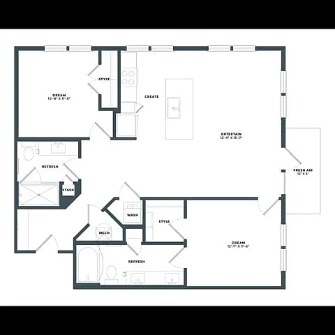 B1 Floor Plan with Balcony B1 Floor Plan with Balcony