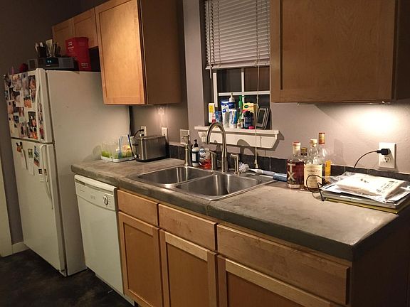 SS double sink, DW & Refrigerator