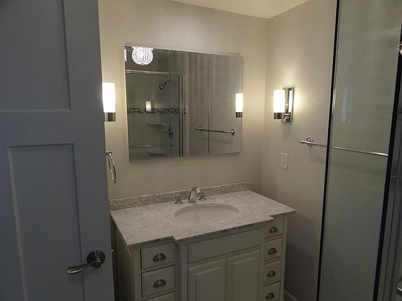 Master bath with Marble