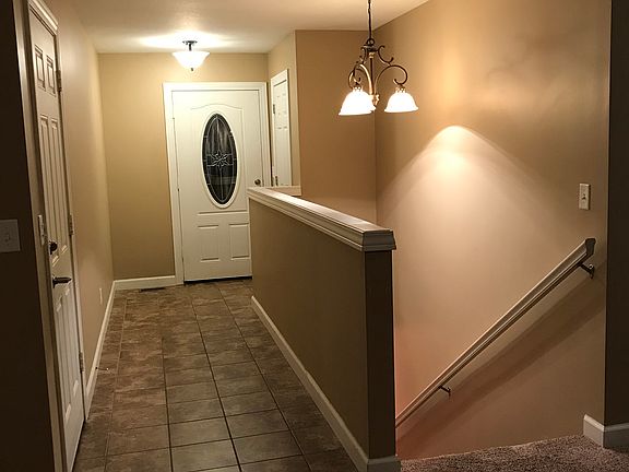Entry way and basement steps