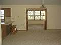 Dining area/view to den