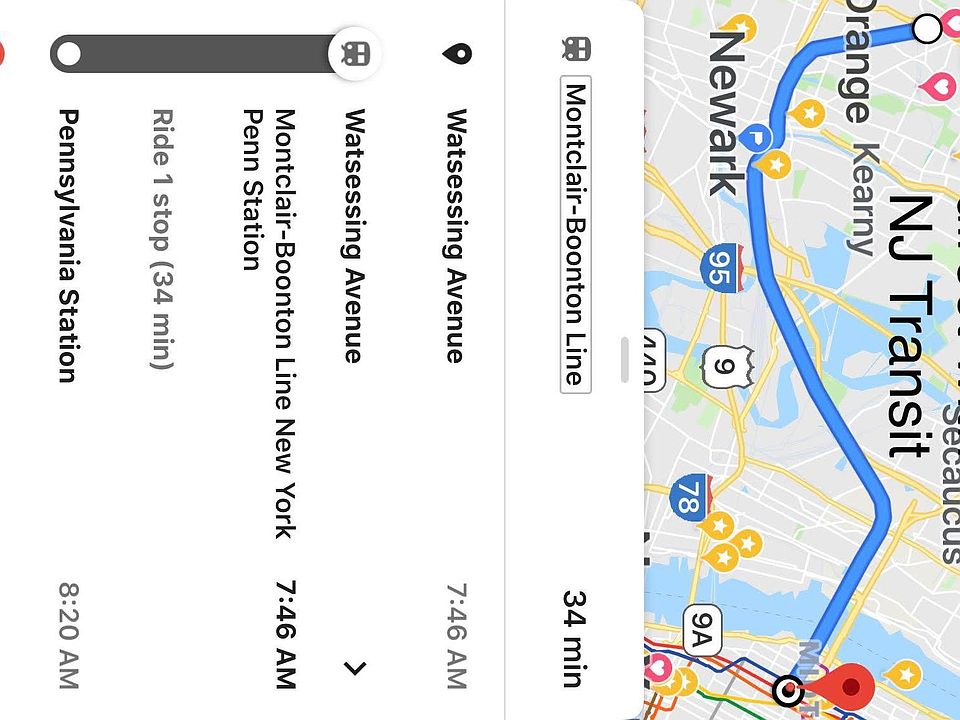 Can also commute from Bloomfield NJT Watseeing mid-town direct NJT train (2 stops - 28 mins total)