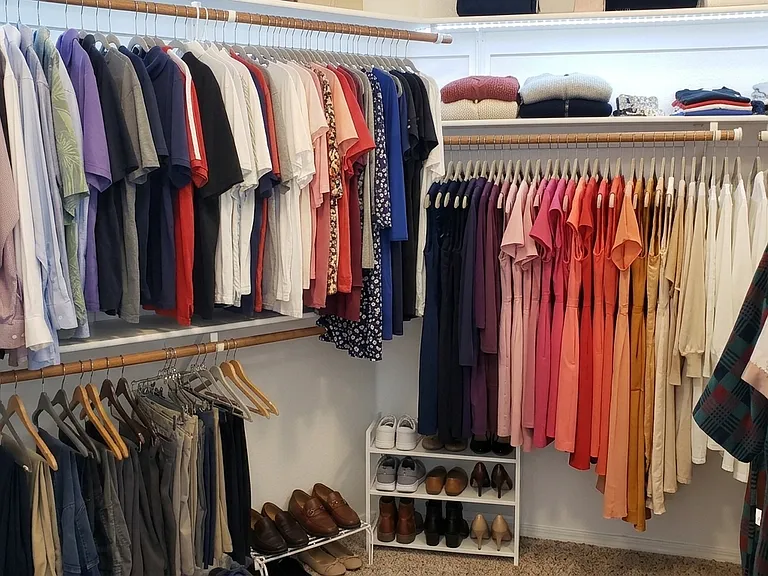 Master walk-in closet