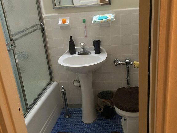 Bathroom with the tub and shower