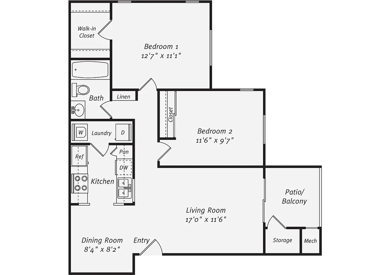 Floor plan B1G