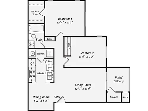 Floor plan B1G
