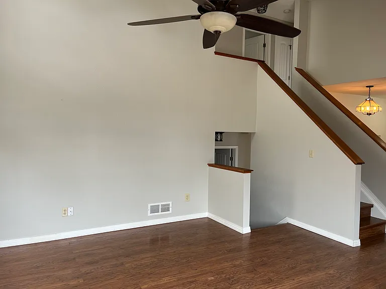 living room to up and downstairs