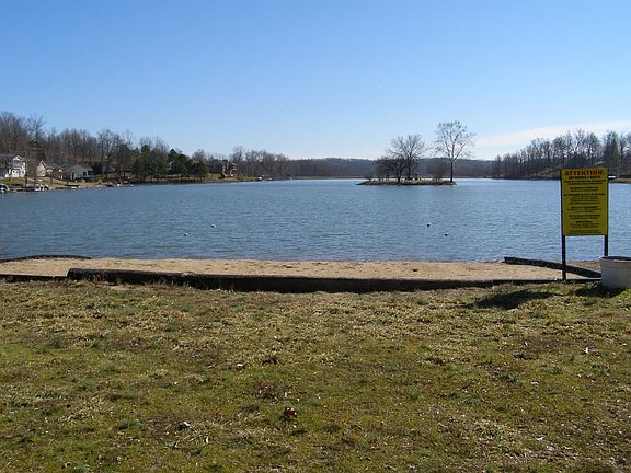 beach area at lake