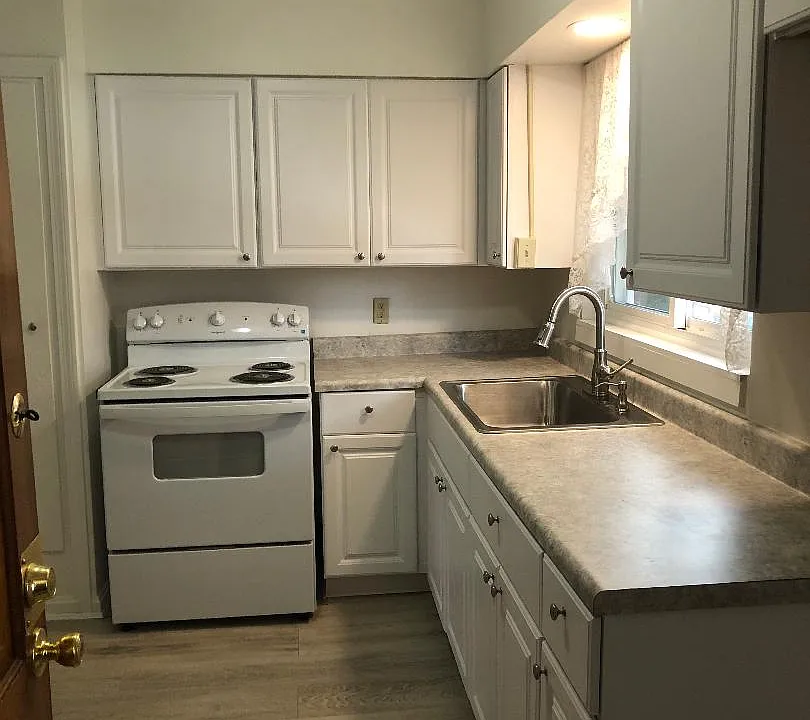 Kitchen with Stove and Refrigerator