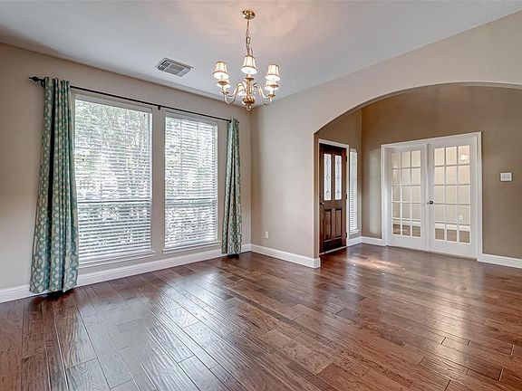 Another view of the dining room looking at the study.
