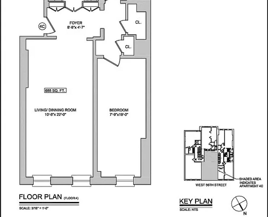 2nd image of 48 W 56th St APT 4C