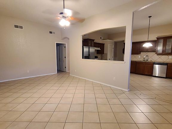 Living room and kitchen (different angle)