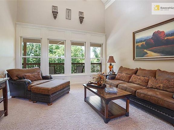 Family room with private treed view