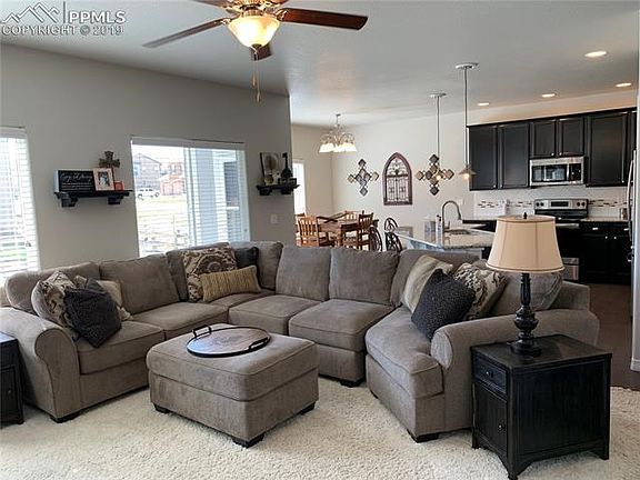 Spacious Living room with hardwood all throughout