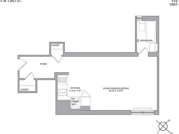2nd image of 225 W 23rd St APT 6E