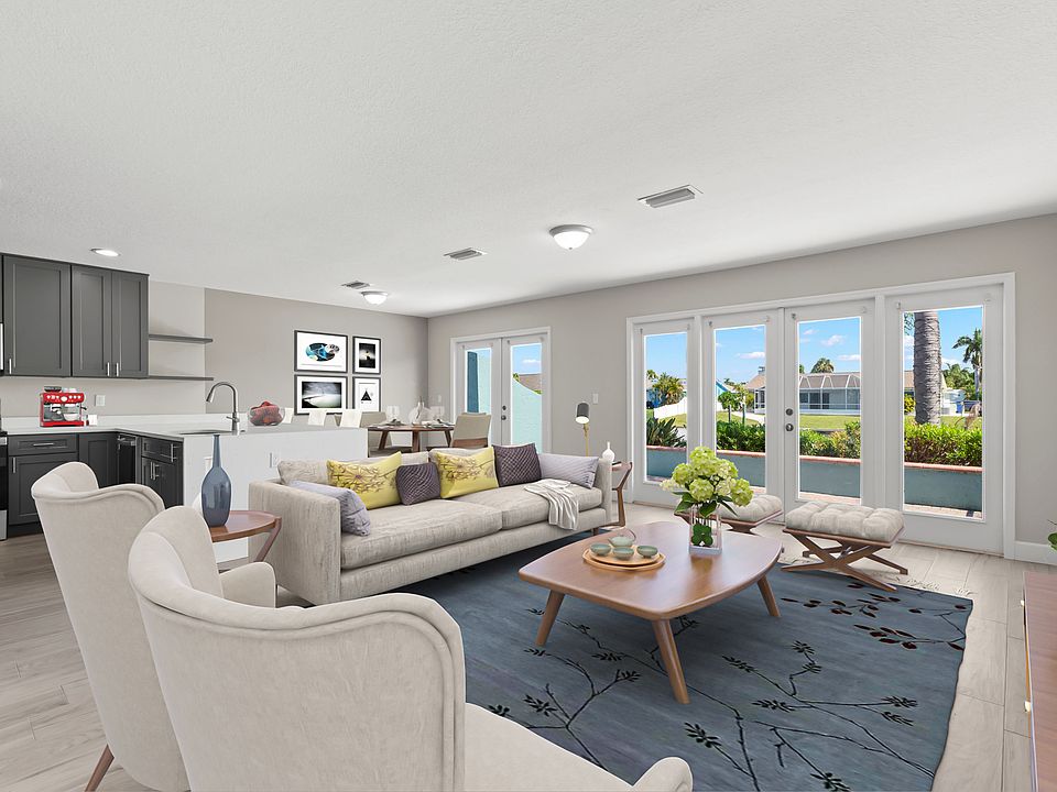 Living Room with French Patio Doors