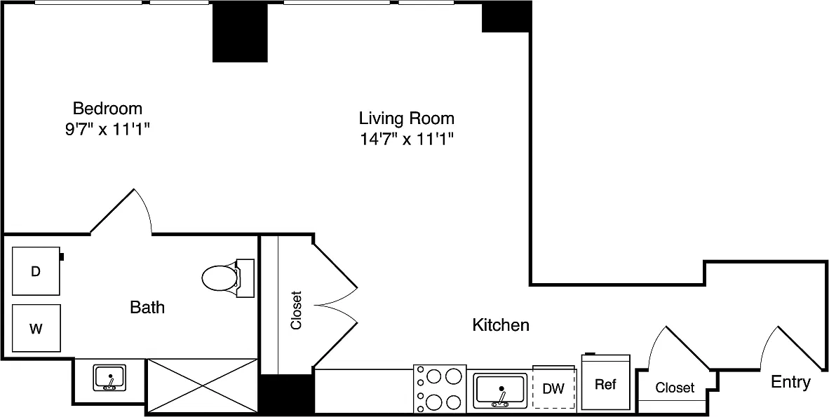 Floor plan Studio C
