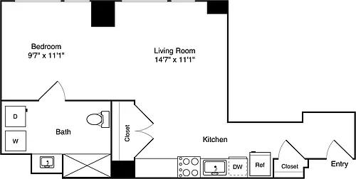 Floor plan Studio C