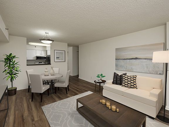 Finish Package III living and dining area with hard surface flooring