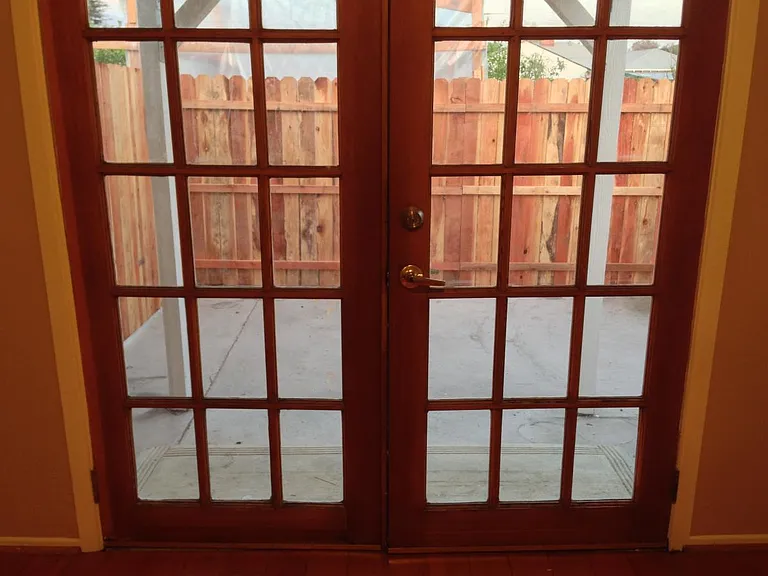 View from master bedroom to your private fenced patio