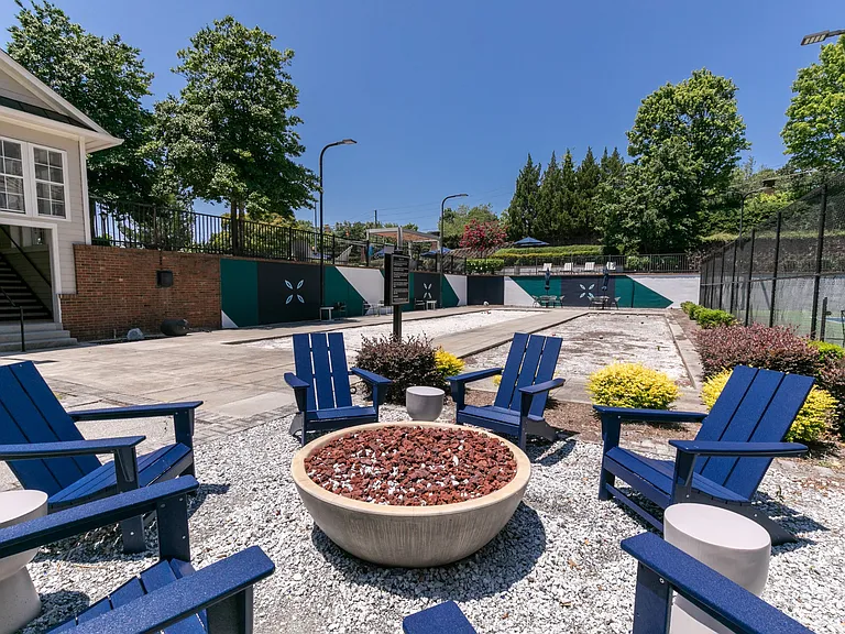 Outdoor Fire Pit at Willowest in Collier Hills in Atlanta, GA 30318