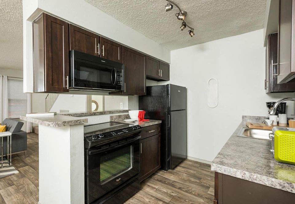 Upgraded Kitchen with Black Appliances