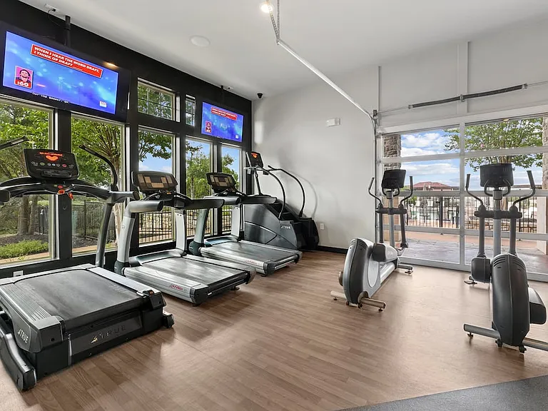 State-of-the-art fitness center with cardio equipment