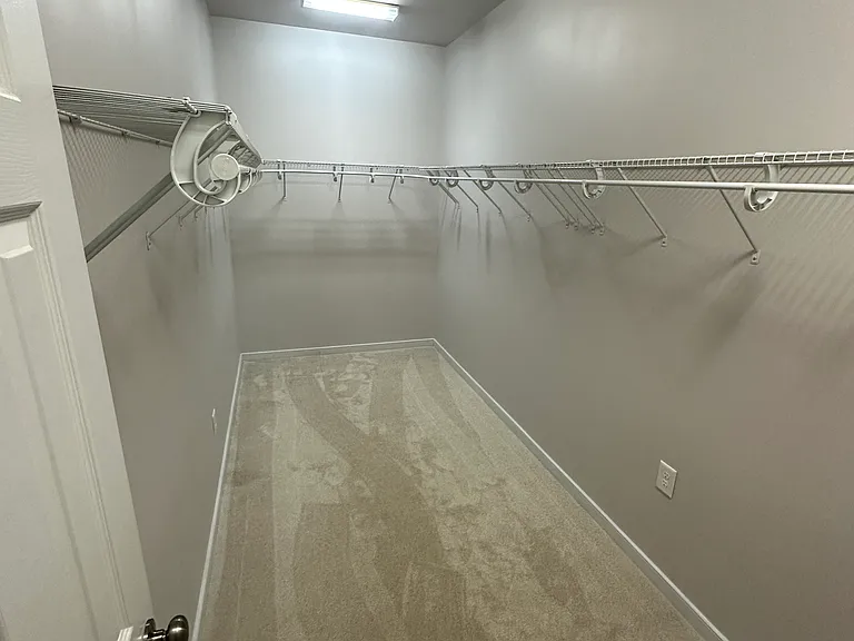 Large primary walk in closet