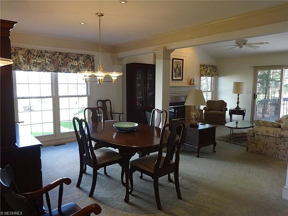 Dining room open to great room