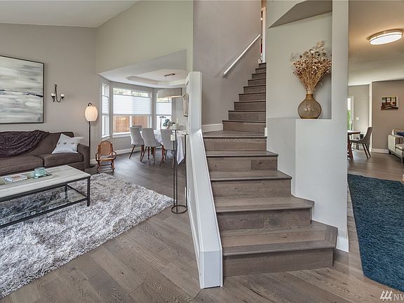 Gorgeous engineered hardwood floors through most of the home