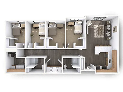 Floor plan 4X2
