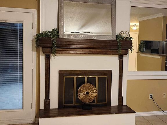 Fireplace in living room