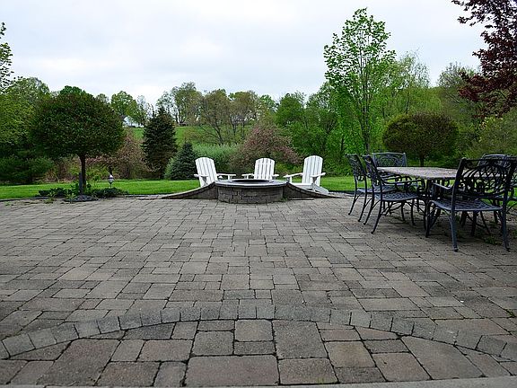 patio with fire pit