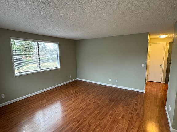 View of living space from the front door