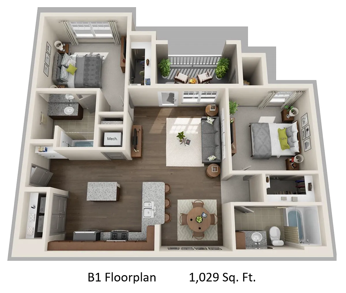Floor plan B1