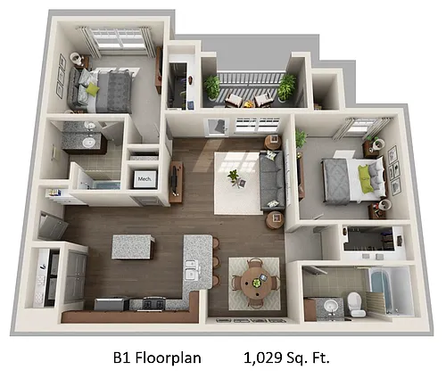 Floor plan B1