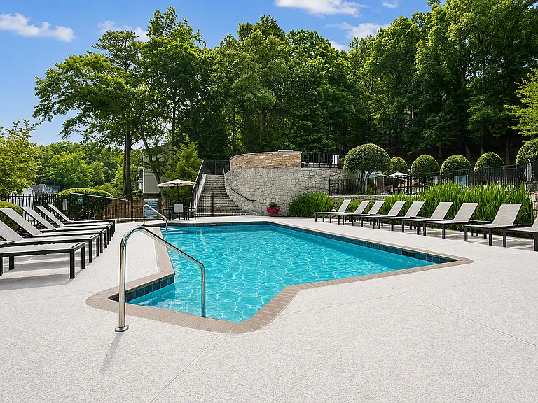 Spend sunny days relaxing by the resort-style pool.