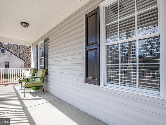 Long covered front porch