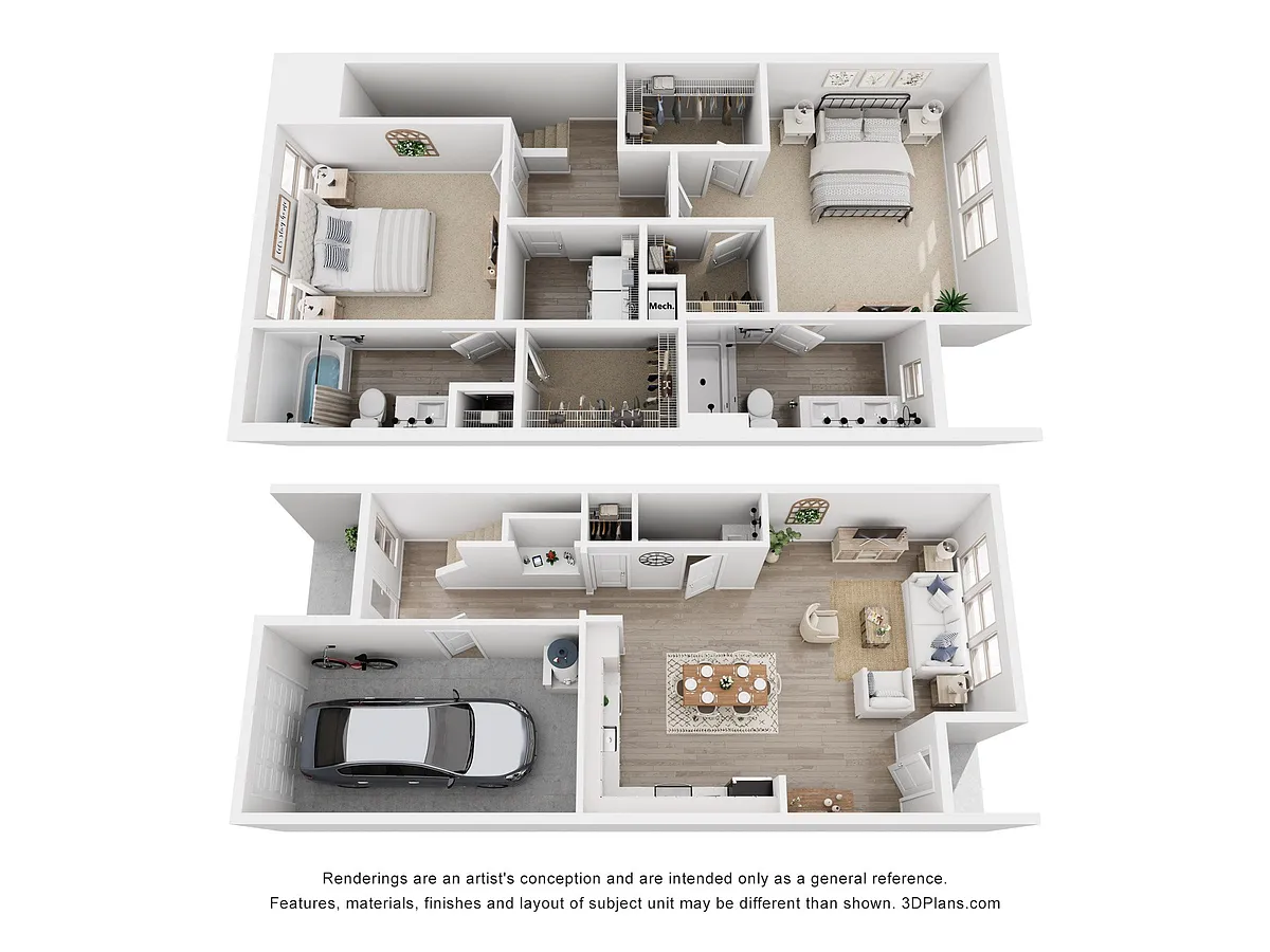 Floor plan B3E