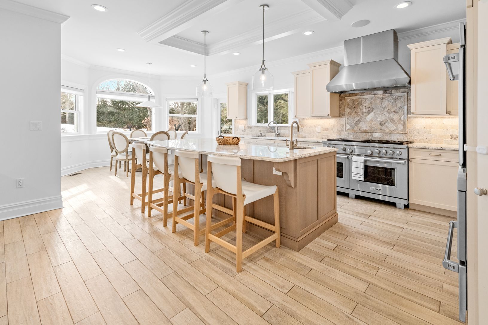  Statement kitchen with luxury appliances and expansive island seating