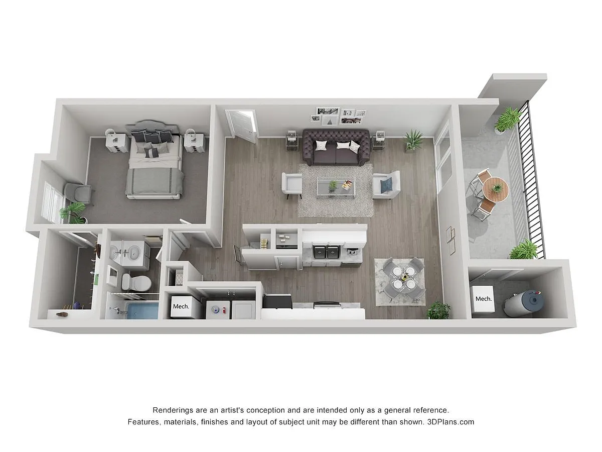 Floor plan One Bedroom