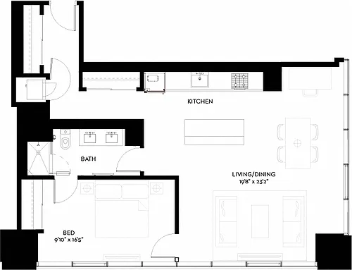 Floor plan 1-E