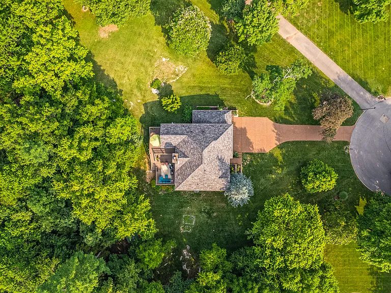 Private, wooded backyard with plenty of space to run & play. We live on a quiet cul-de-sac.