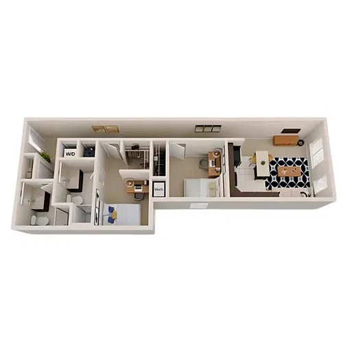 Floor plan 2BR/2BA - Standard