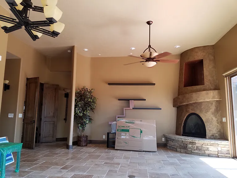another view of living room without furniture