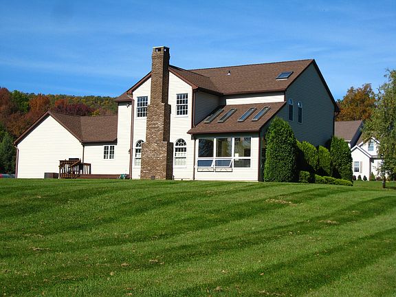 The back of the house from the corner or the yard