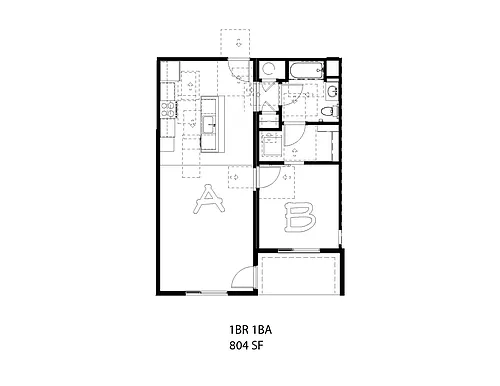 Floor plan 1 Bedroom