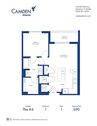 Floor plan The A4