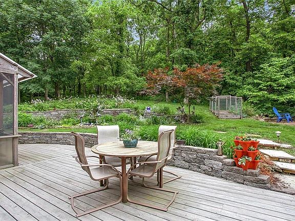 Outdoor living done right!  Enjoy the patio, gardens, treed greenspace & 2 fire-pit areas.