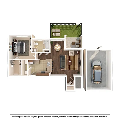 Floor plan Axis with Yard